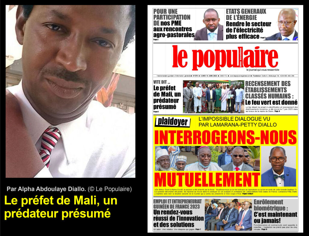 Le préfet de Mali, un prédateur présumé