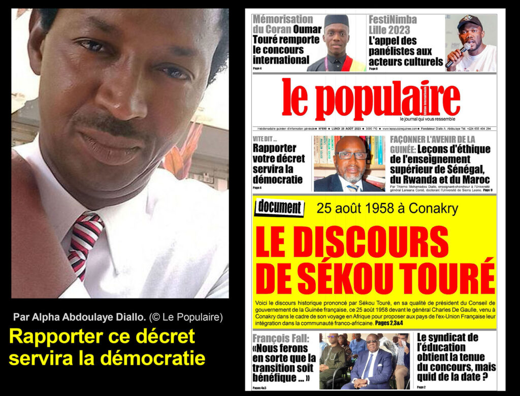 Rapporter ce décret servira la démocratie