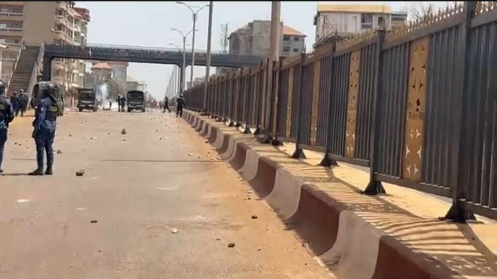 Conakry : deux personnes tuées par balles dans des heurts avec les forces de l’ordre