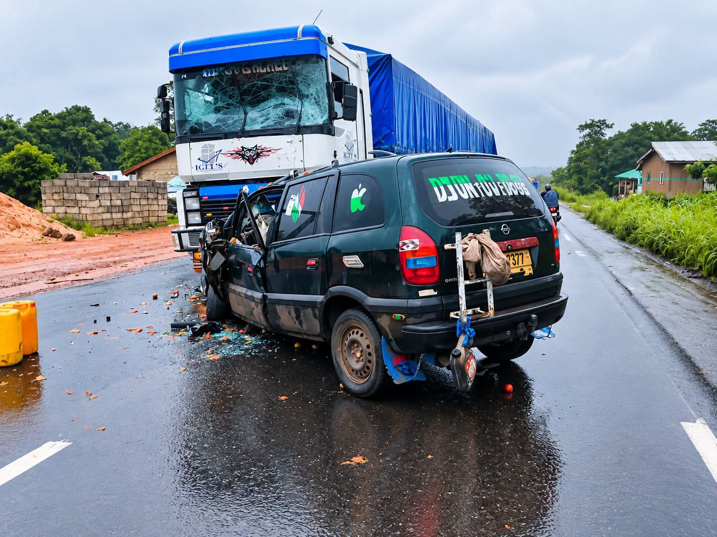 Kindia : 3 morts et 8 blessés graves dans un accident à Friguiagbé