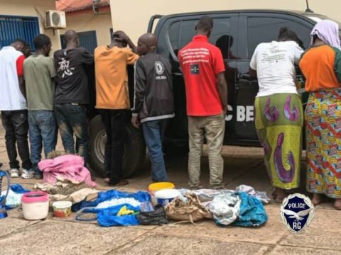 Beyla : saisie d’une importante quantité de drogue, 12 suspects arrêtés